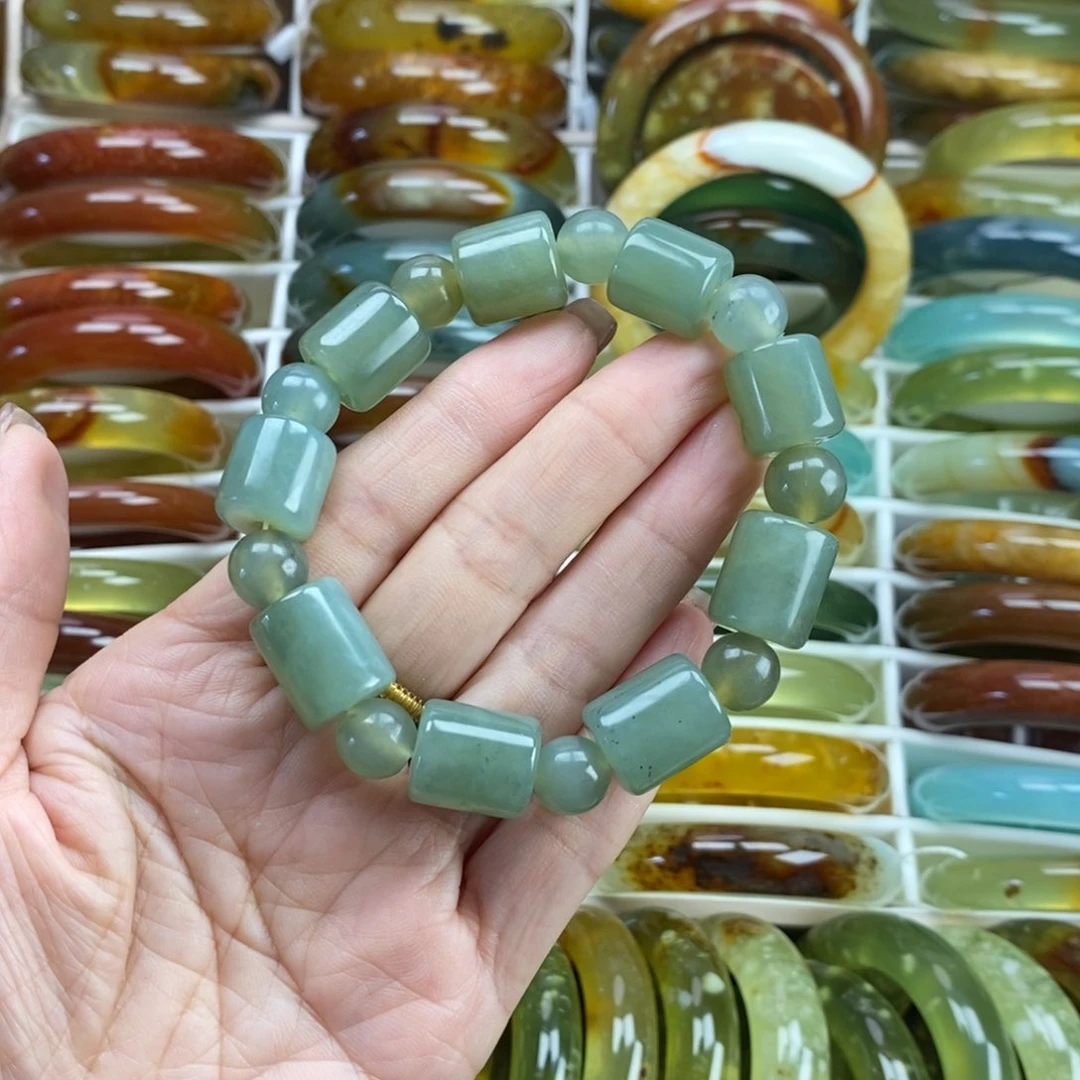 未镶嵌蛇纹石玉手镯