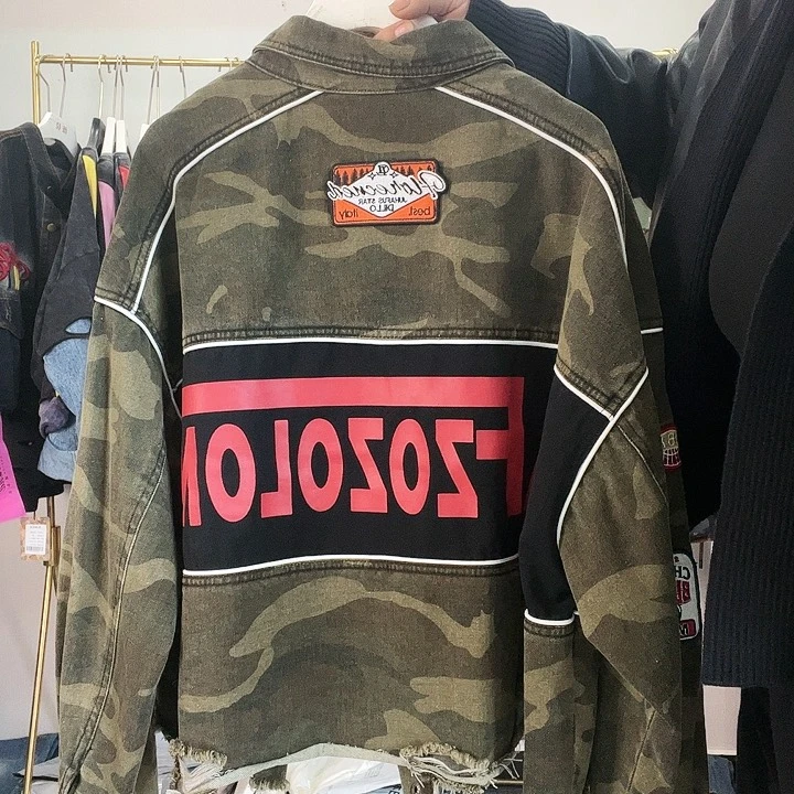 【闪购商品】欧货新款时尚女装迷彩外套