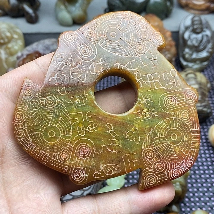 蛇纹石玉合金颈饰