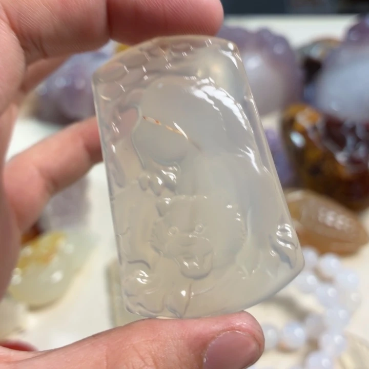 玛瑙/玉髓未镶嵌吊坠(不含链)