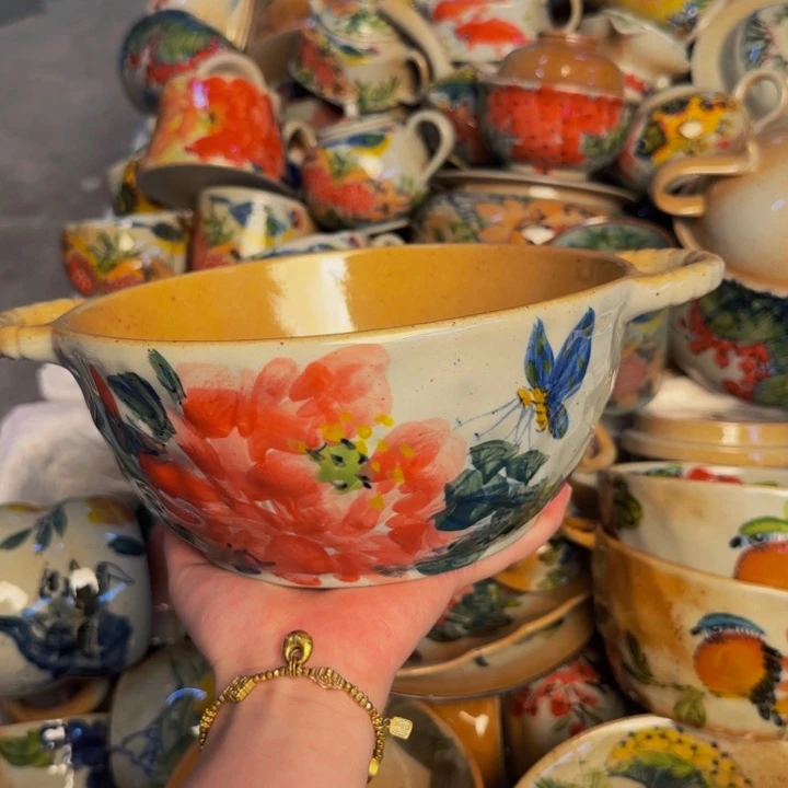 瓷片景德镇陶瓷手工手绘