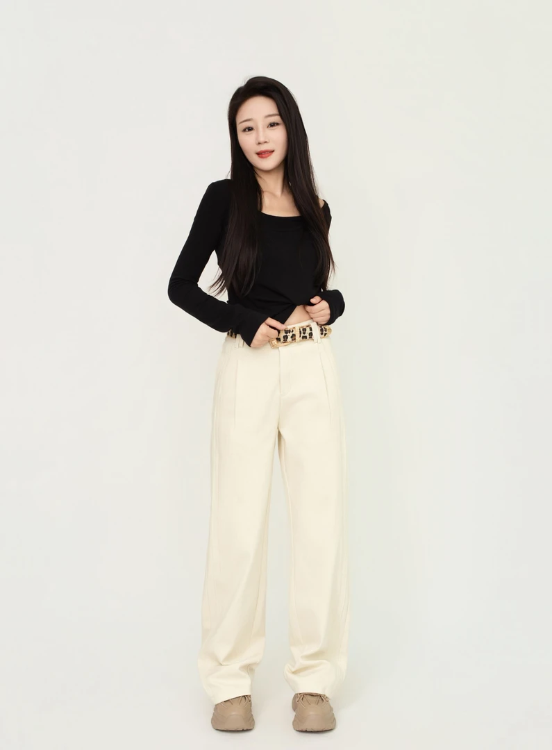 莱赛尔高腰垂感牛仔裤女2025秋冬爆款百搭显瘦高级感休闲阔腿裤子