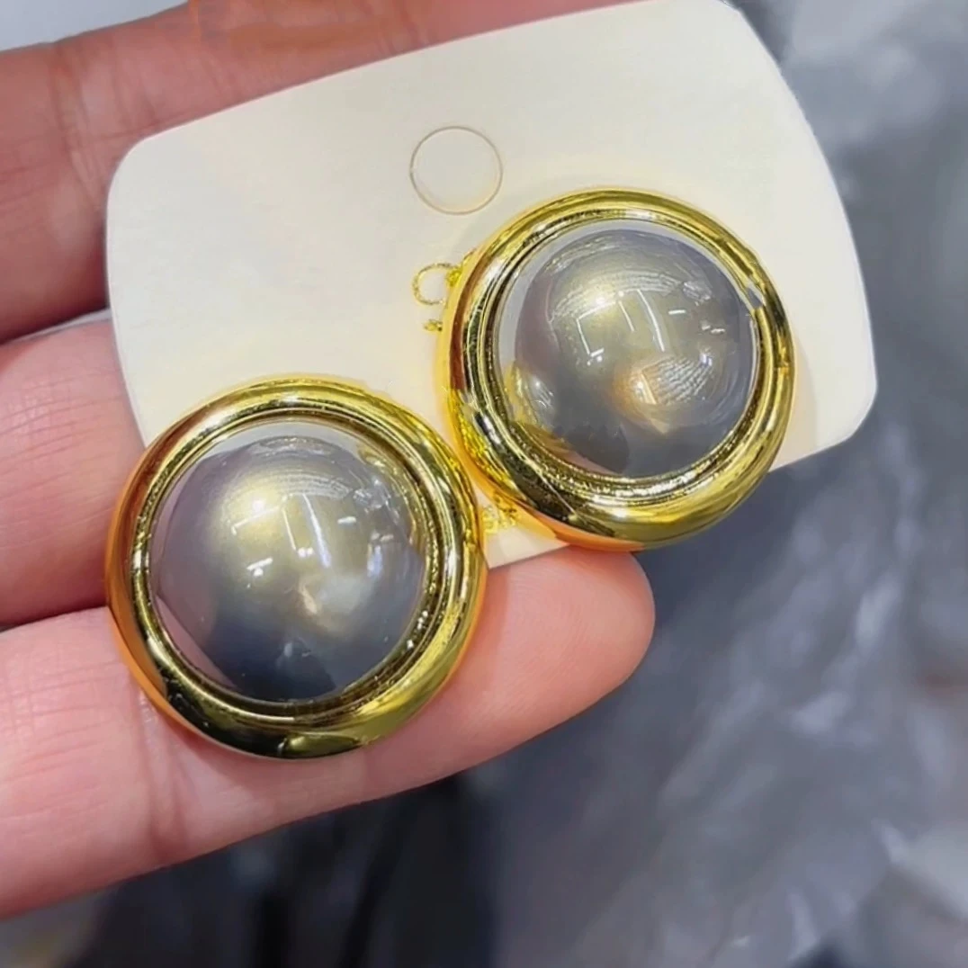 铜合金耳饰 【冷淡】气质时尚小众大气个性设计感夸张-672