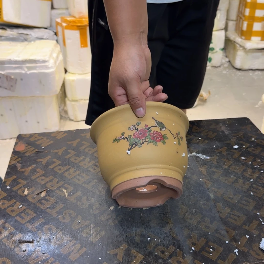 紫砂花盆瑕疵和瑕疵
