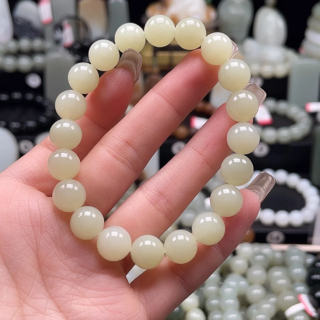 和田玉未镶嵌手链