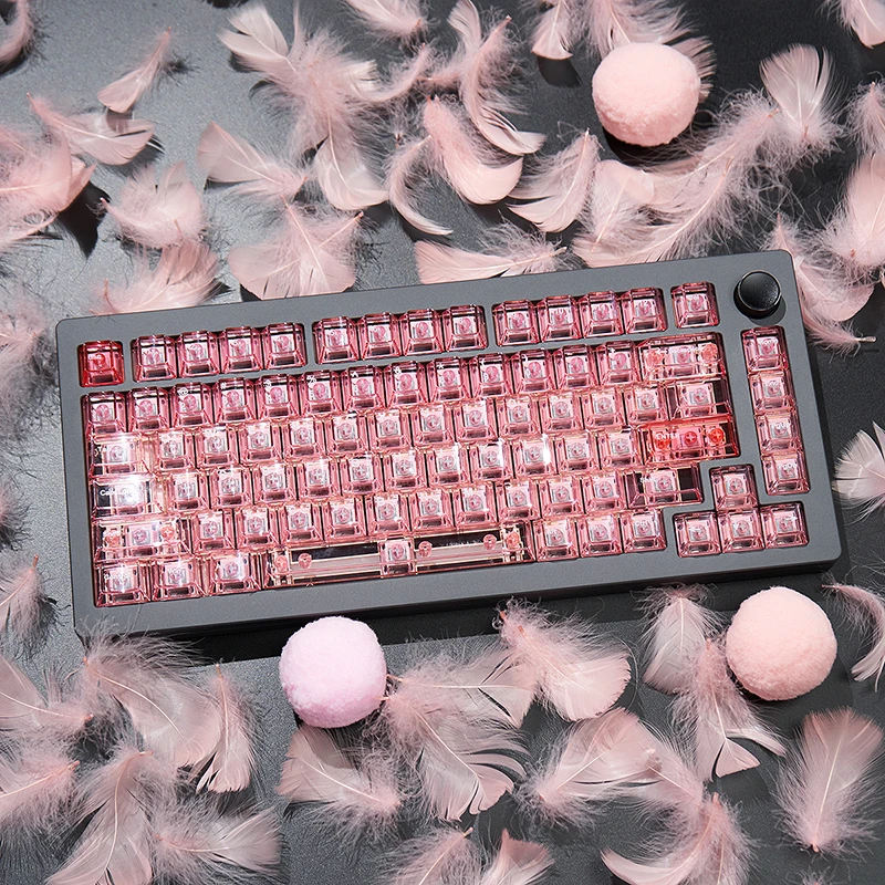 清仓玛瑙粉/珊瑚海/桃粉等机械键盘键帽PBT/PC移印适wooting