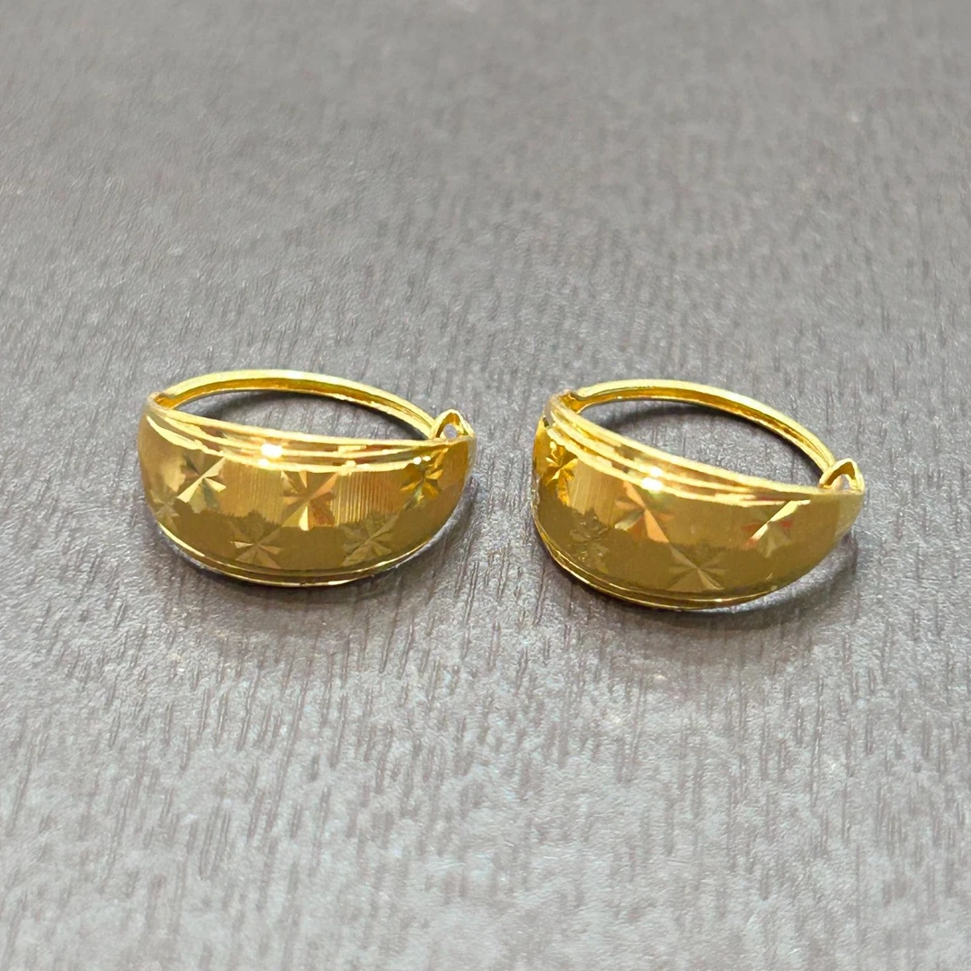【店长专享】足金999投资金攒黄金满天星耳环ZBHJE738克重多退少补