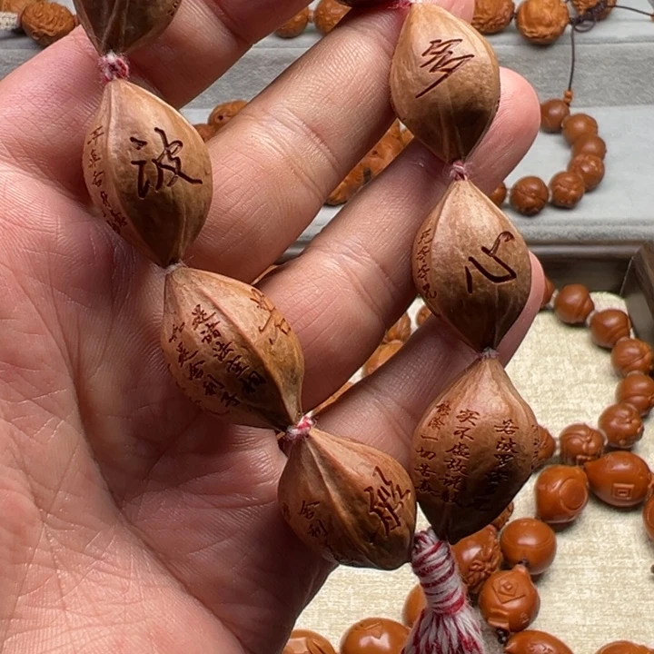 手串橄榄核橄榄核雕工艺制作