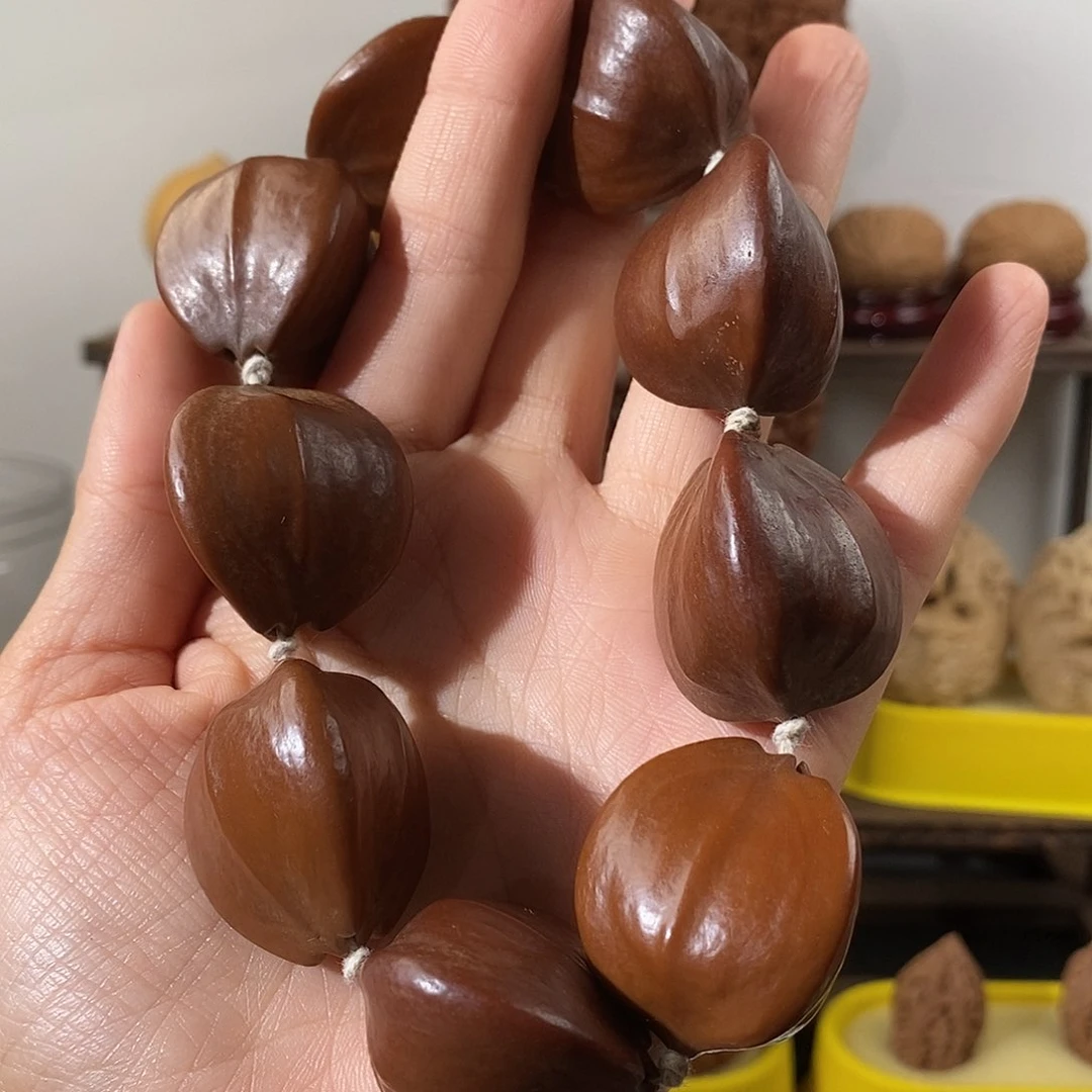 把件文玩核桃橄榄核手持9颗28