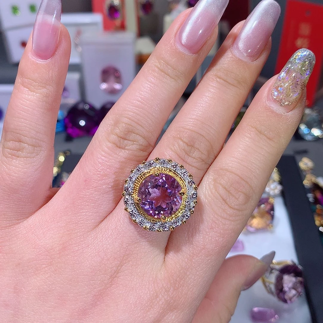 水晶戒指银S925镶嵌?****³戒指