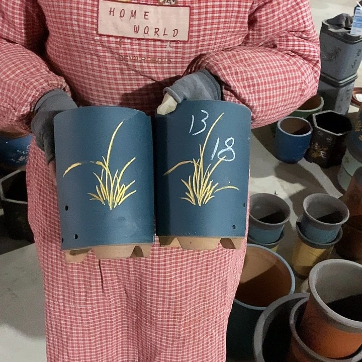 紫砂花盆紫砂花盆