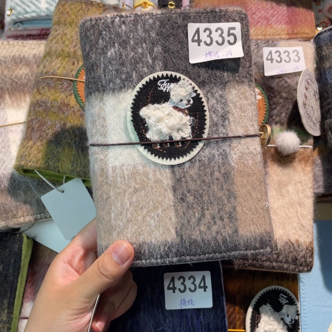 阿****织绣A6活页带横线纸4335带小羊
