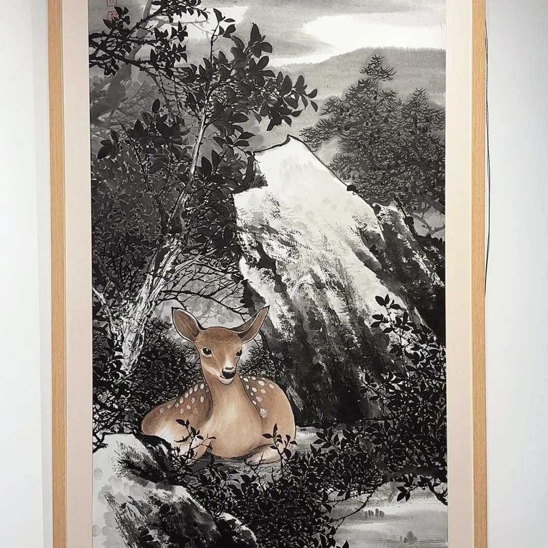 白***爷国画国画作品归栖不带框