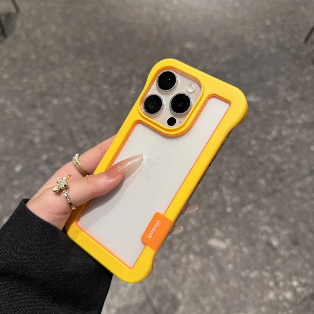 缕空时尚无边框适用苹果16promax手机壳创意iPhone15新款14小众13