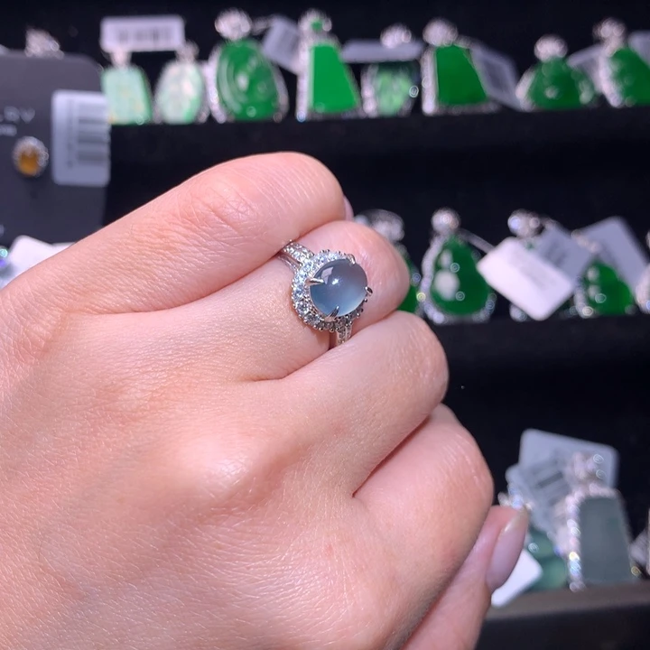 【闪购商品】银S925镶嵌戒指翡翠
