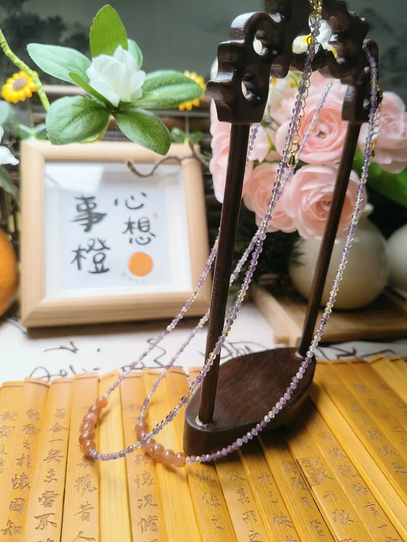 （一哥专属12.20）KTSJ-101水晶项链约6MM多样性发其一