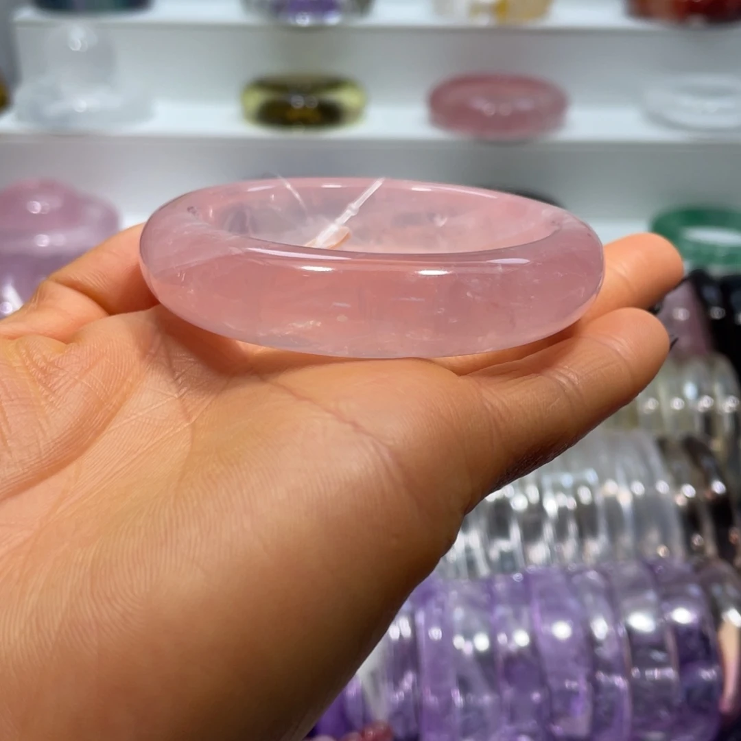 水晶手镯57圈口16号未镶嵌