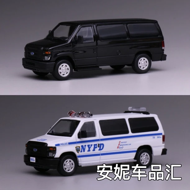 596 1:64 福特E350 悍马 雪佛兰塔河面包车VAN 仿真合金车模
