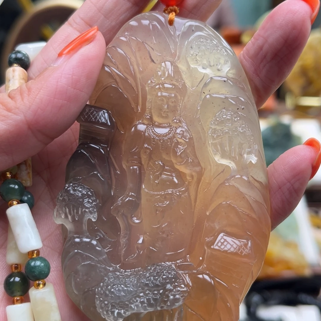 岫玉未镶嵌挂件挂件