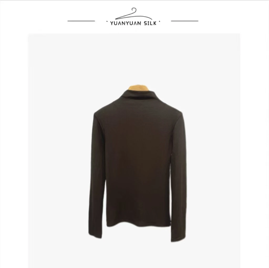 A 【微瑕】100%细支羊毛半高领柔软百搭长袖打底女羊毛衫y67