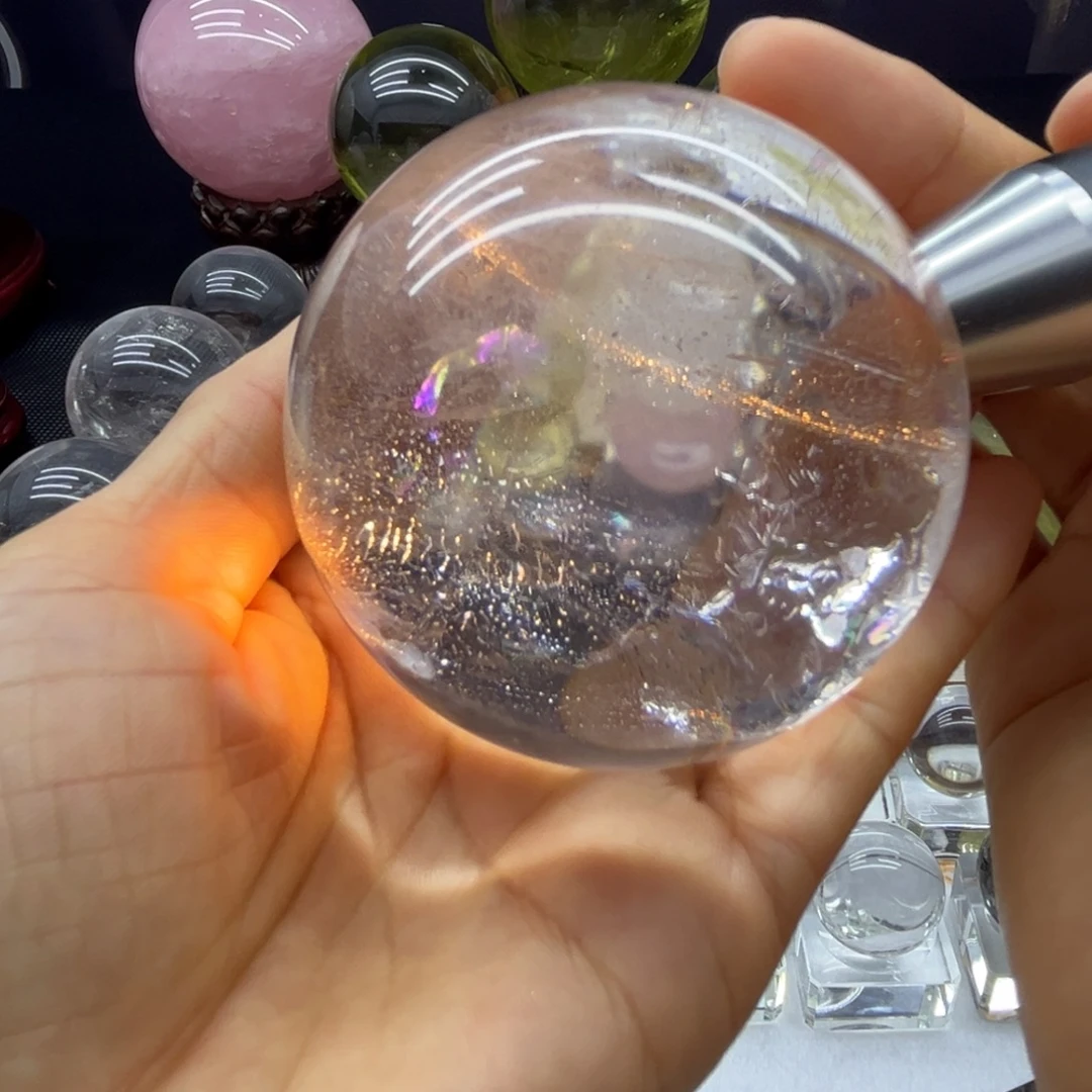 水晶珠宝半成品未镶嵌6.76公分