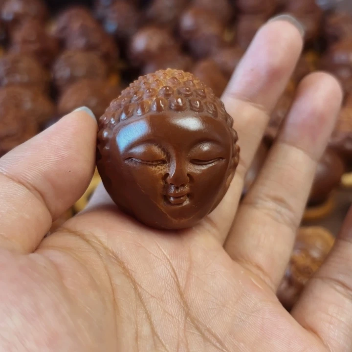 橄榄核把件佛首一颗
