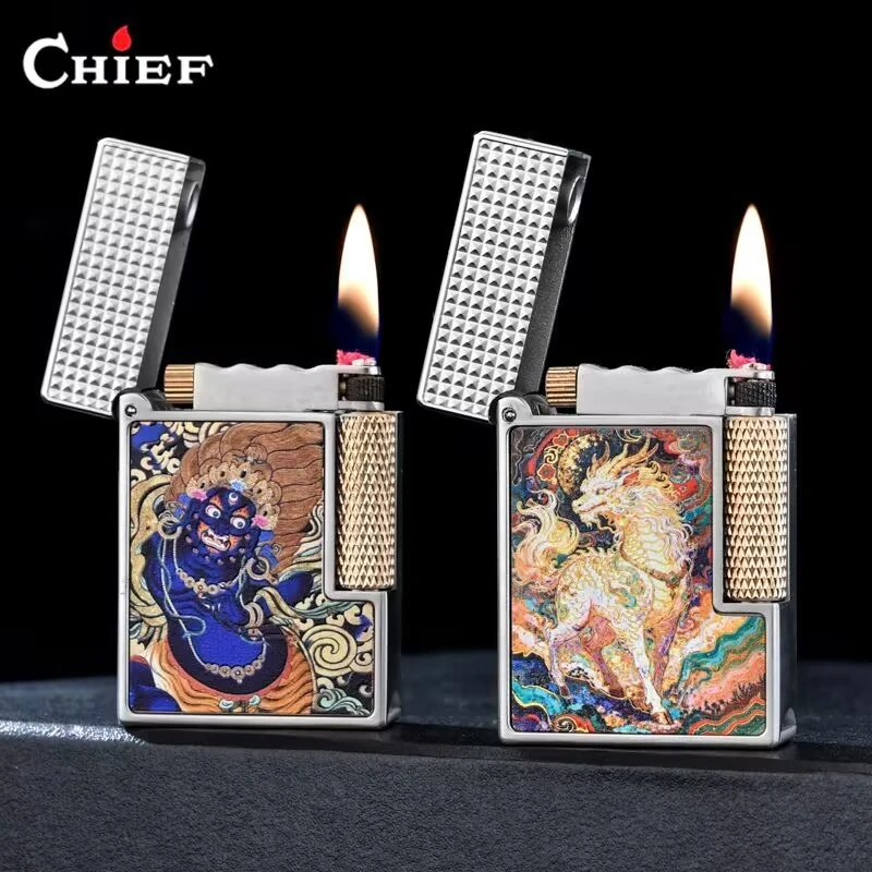 CHIEF/328首领经典双面雕刻复古唐草高储打火机个性复古男生礼物