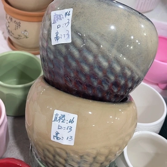外贸尾货多肉绿植陶瓷花盆