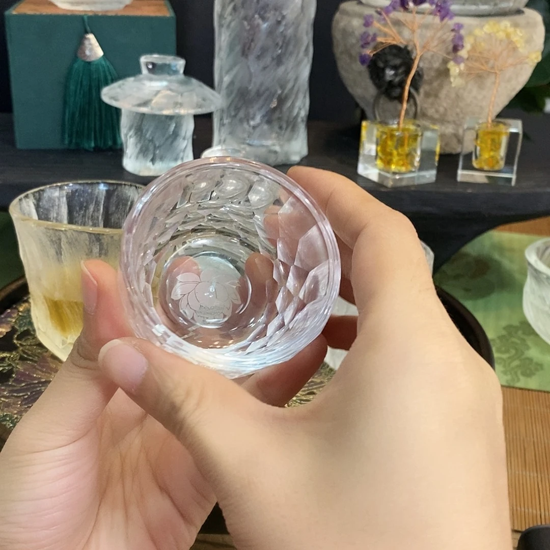 手工艺品琉璃k9莲花六个