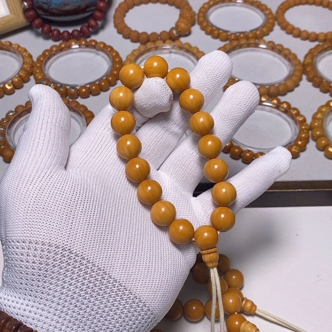 猴头核桃手串光珠13左右8号