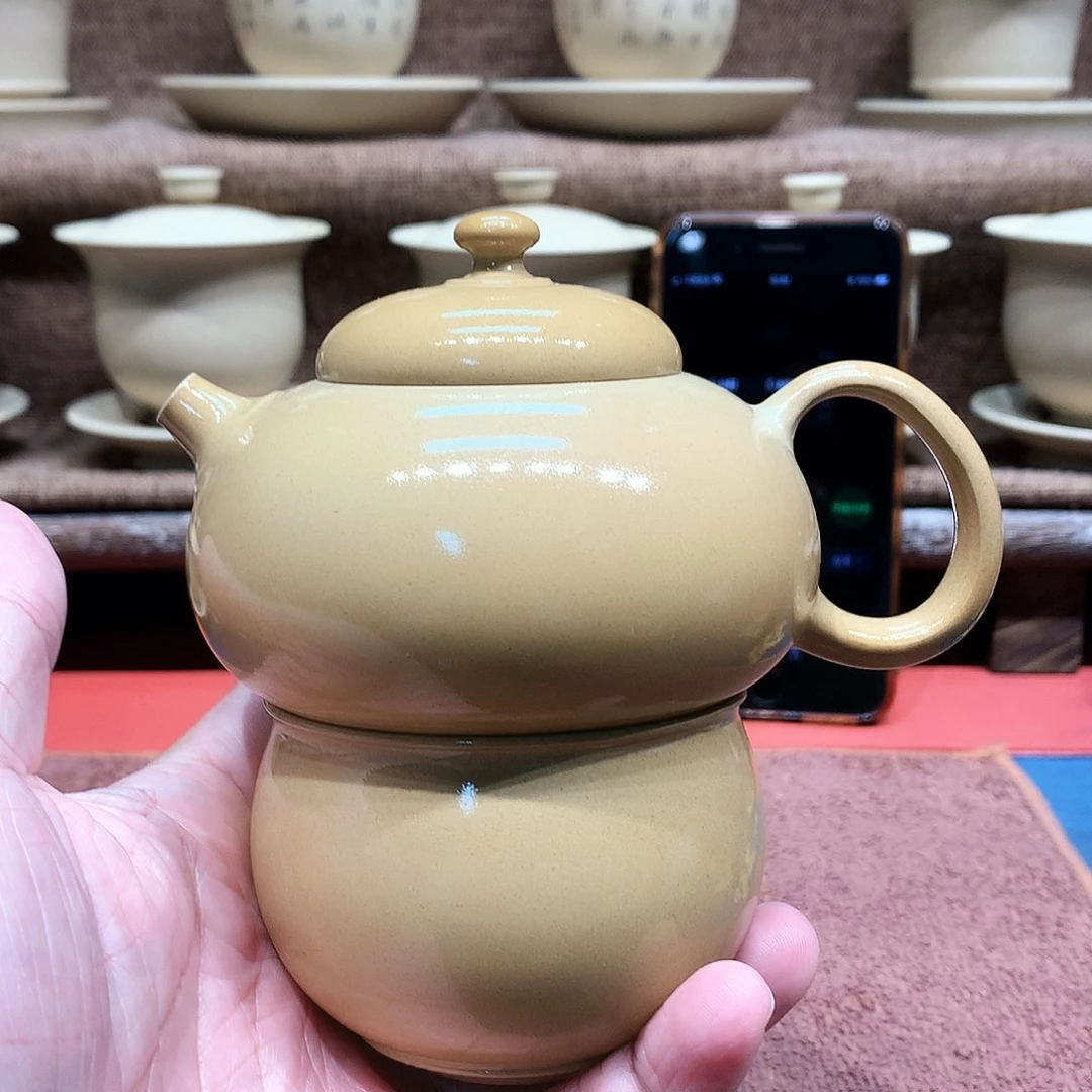 泥塑好****号放漏尽心壶170毫升一壶一杯