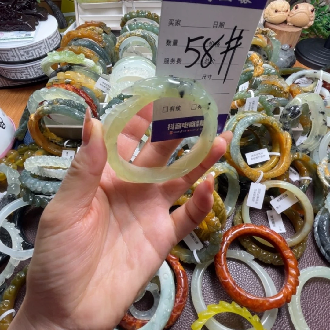 未镶嵌蛇纹石玉手镯