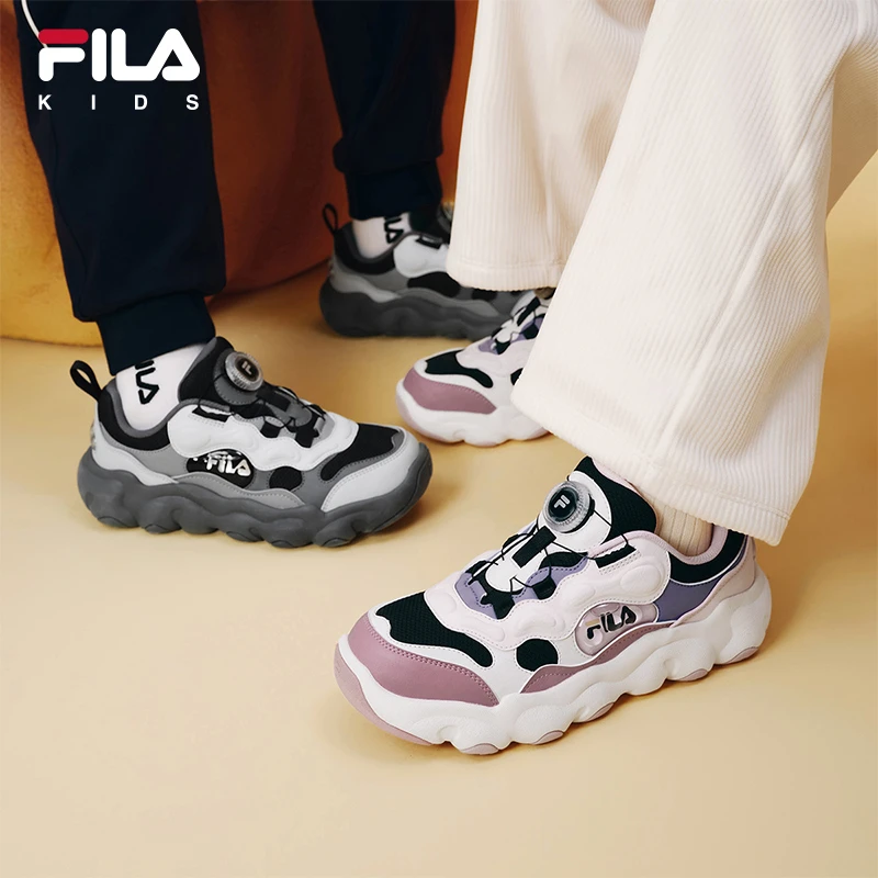 【斐乐儿童豌豆2】2025年冬季新款运动经典百搭篮球鞋K15B541201