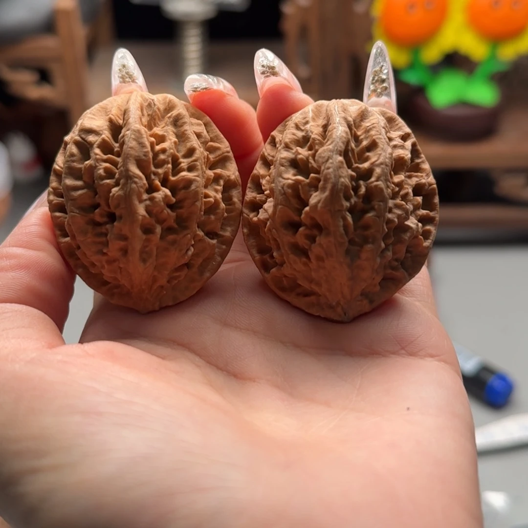 文玩核桃把件傻关东木子楸百核1