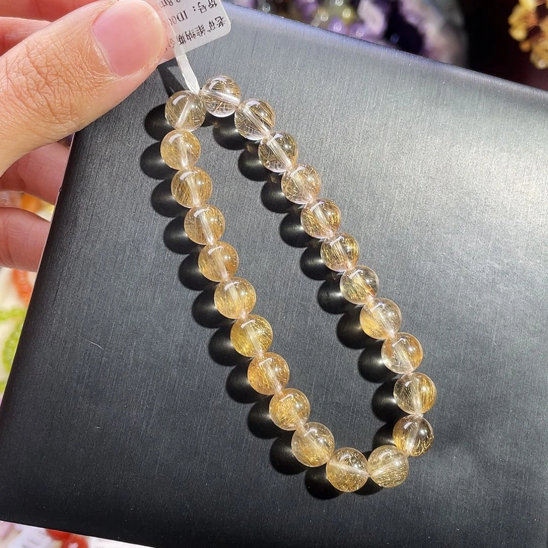 水晶未镶嵌手链老矿维纳斯金发8.8