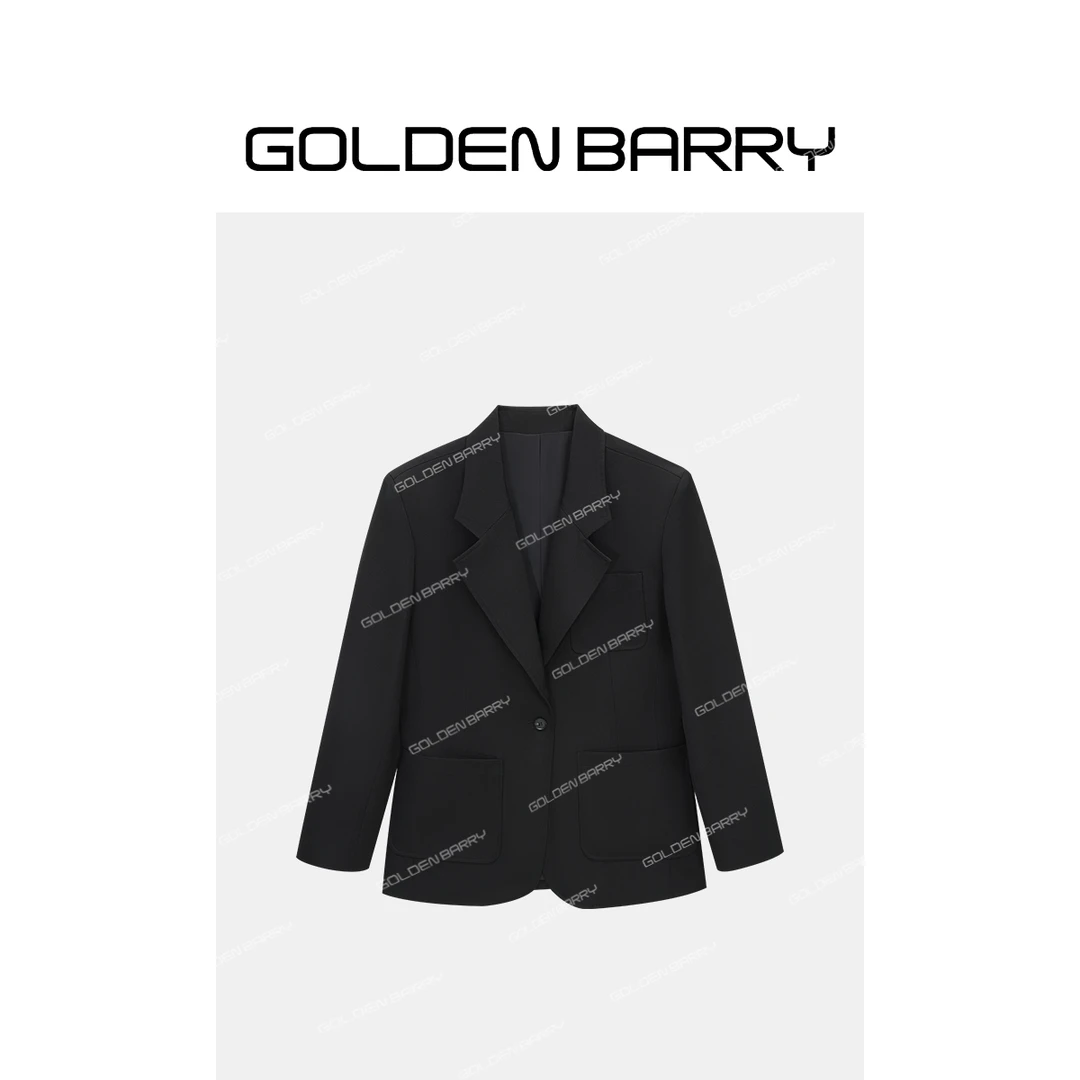 GOLDENBARRY|101176“绅风剪影”极简收腰明贴袋西装
