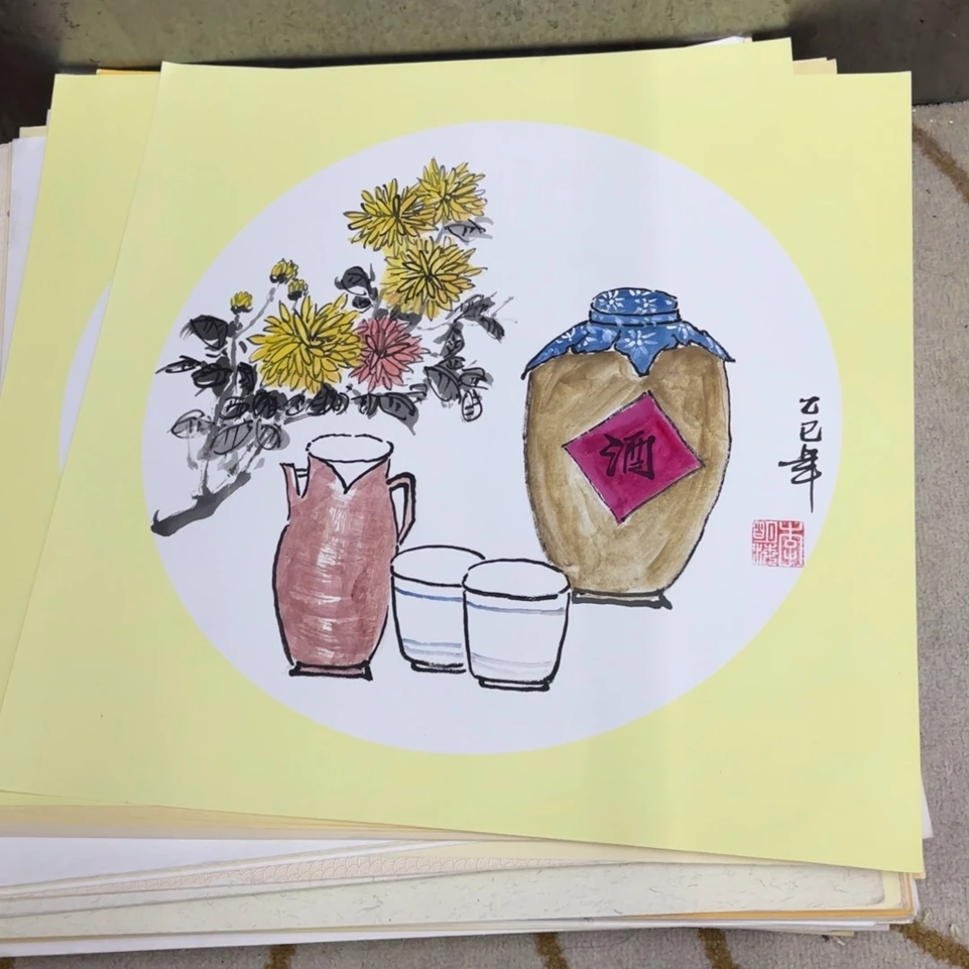 国画50-50卡纸作品童