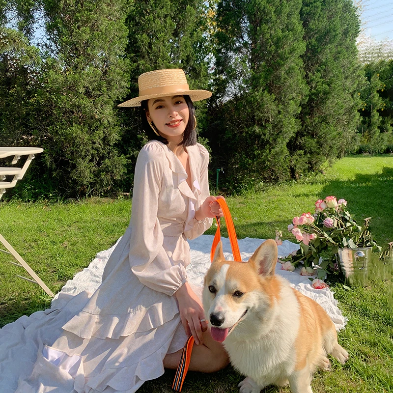 【特价】 法式大裙摆  围裹式女神茶歇裙 YL222001