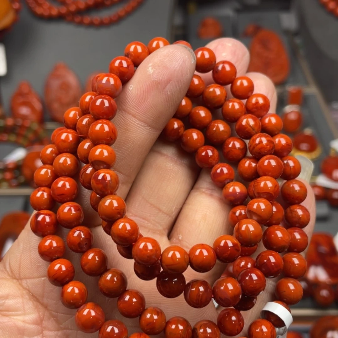 【闪购商品】南红玛瑙珠宝奇石未镶嵌多圈7