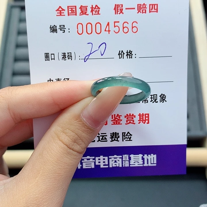 翡翠戒指未镶嵌     4566