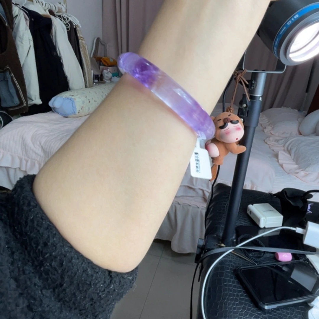 手镯水晶未镶嵌手镯60.6圈口1号