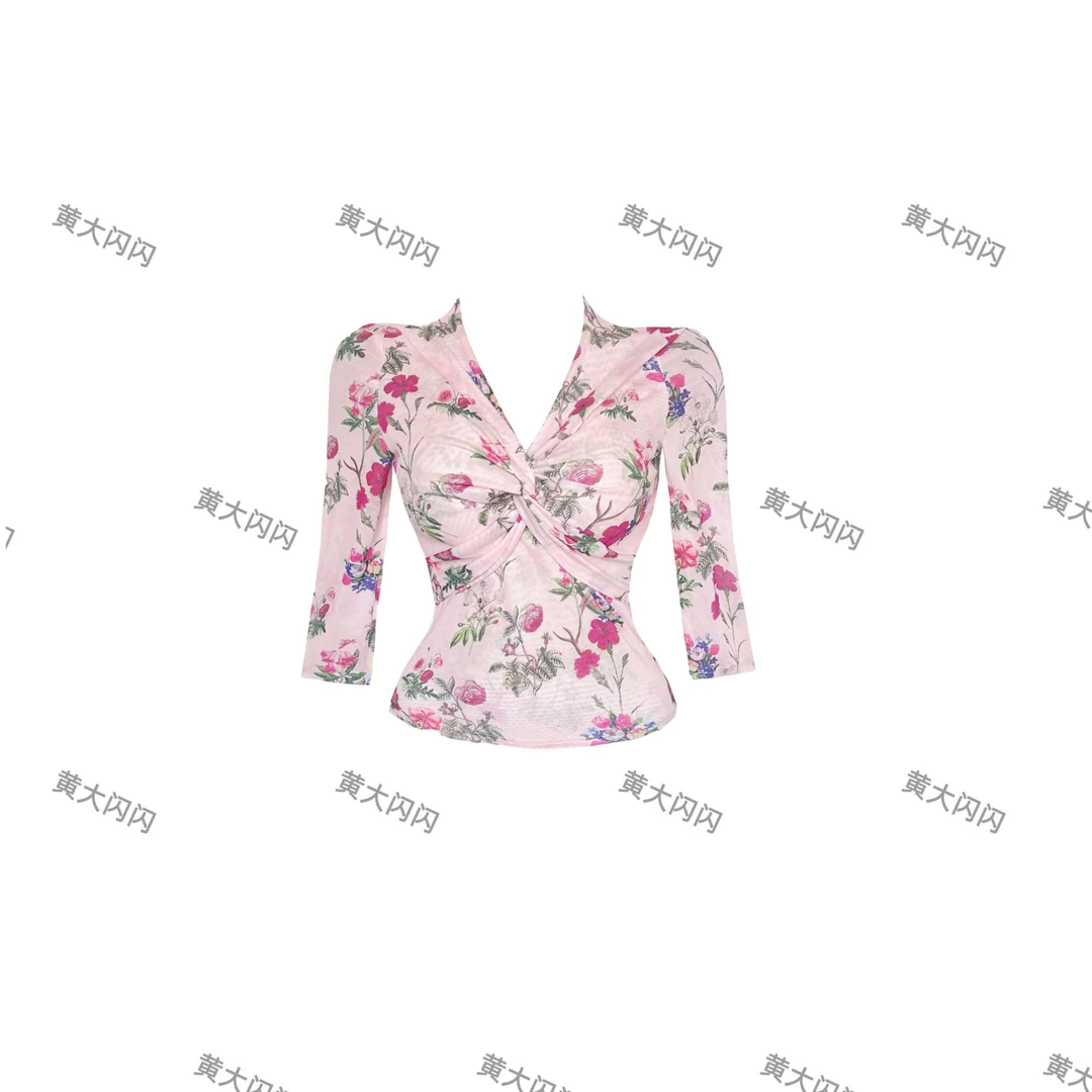 【黄大闪闪原创】新款女人味定制纯欲风性感上衣SSX2743