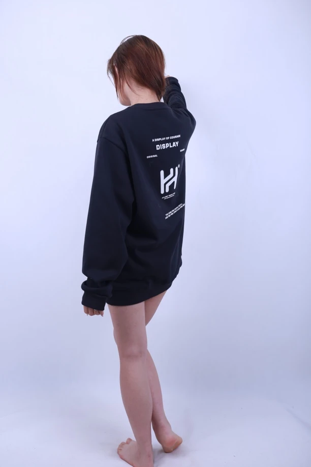 潮牌大码男装情侣胖子加肥加大加绒保暖圆领卫衣