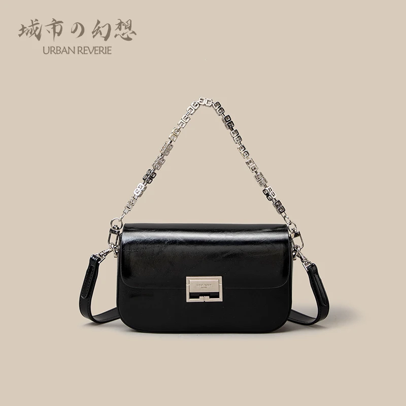 【青鸟归】2025韩版新款mini可爱牛皮链条包斜挎迷你小包休闲手机包