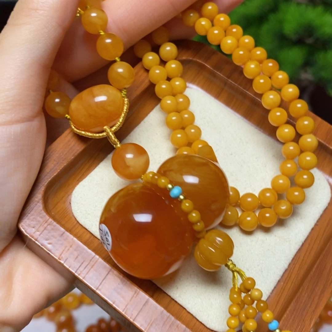 【闪购商品】蜜蜡颈饰未镶嵌项链