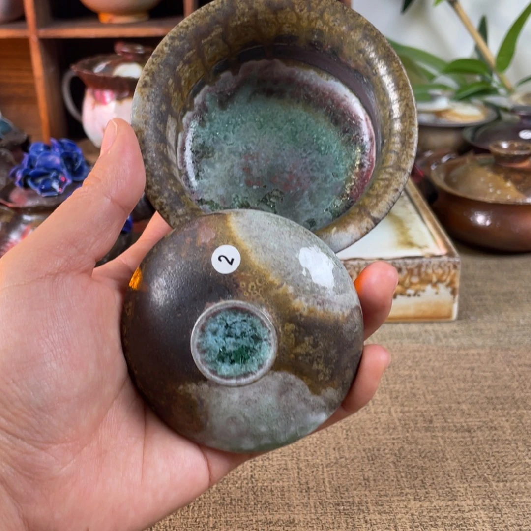 ****️瑕的。     柴烧盖碗