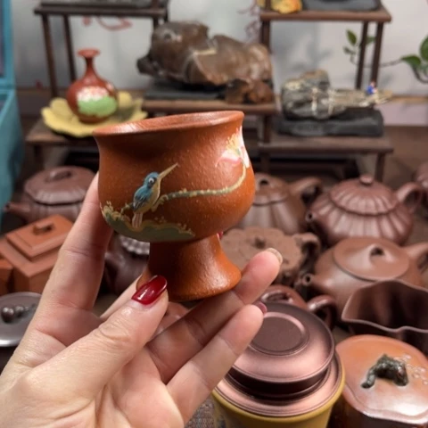 紫泥茶壶原矿红包降坡泥