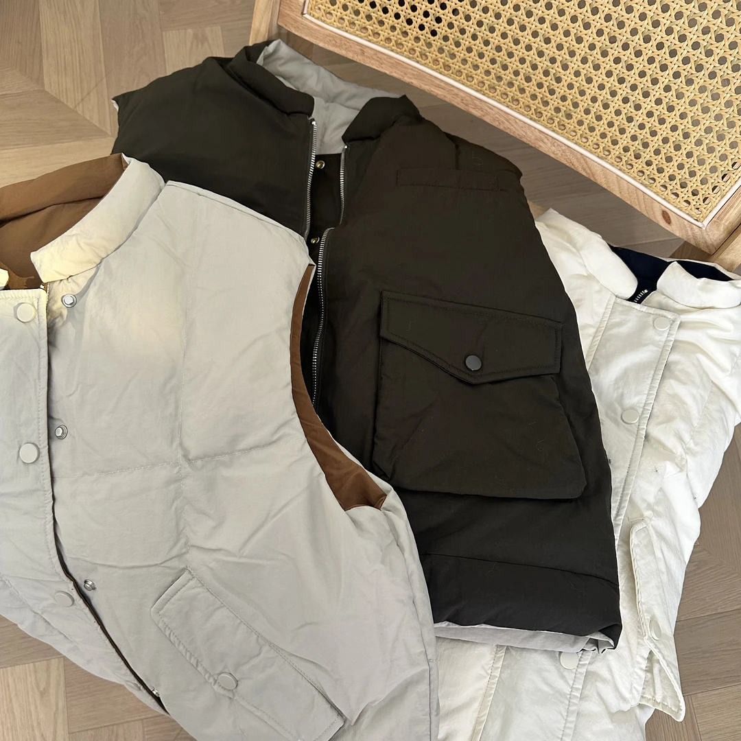 【云素锦】简约时尚百搭两面穿轻薄羽绒马夹#a88607