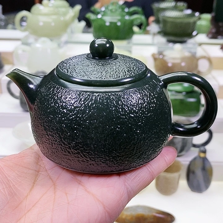 未镶嵌和田玉挂件茶壶200m l