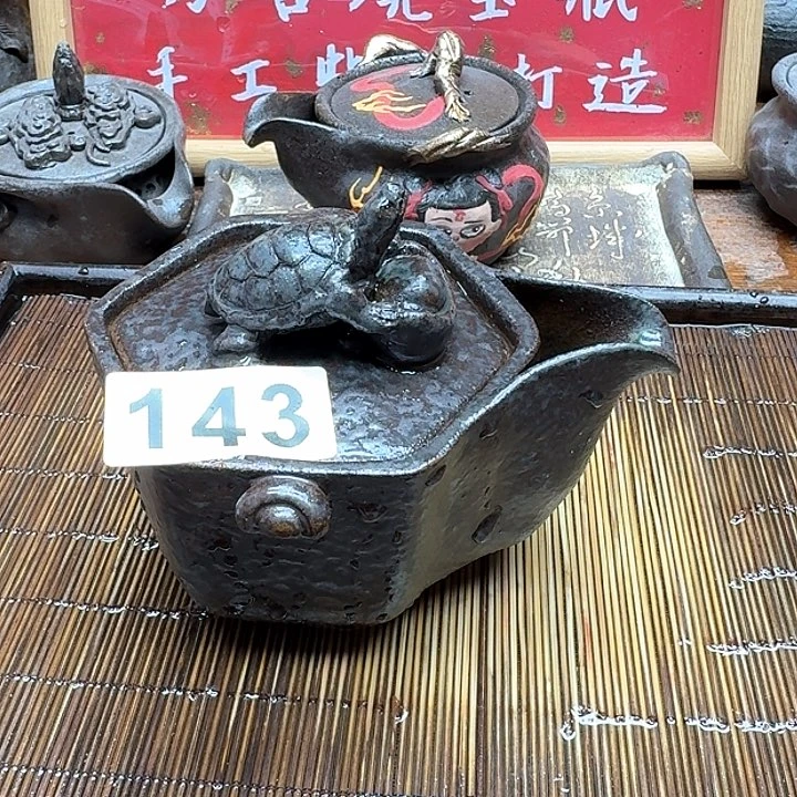 纯手工制作粗陶茶具